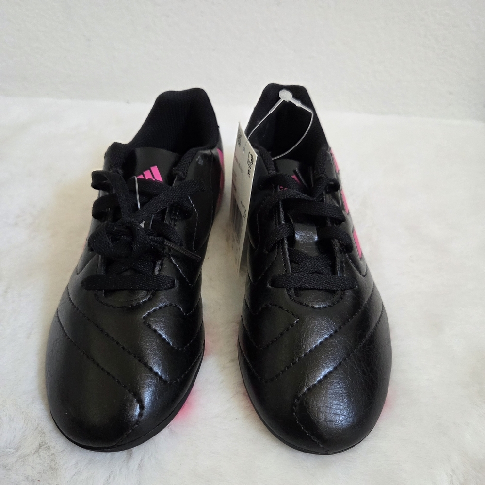 Adidas Jr. Goletto VIII Firm Ground Soccer Cleats Black/Team Shock Pink Size 13 - Picture 2 of 7